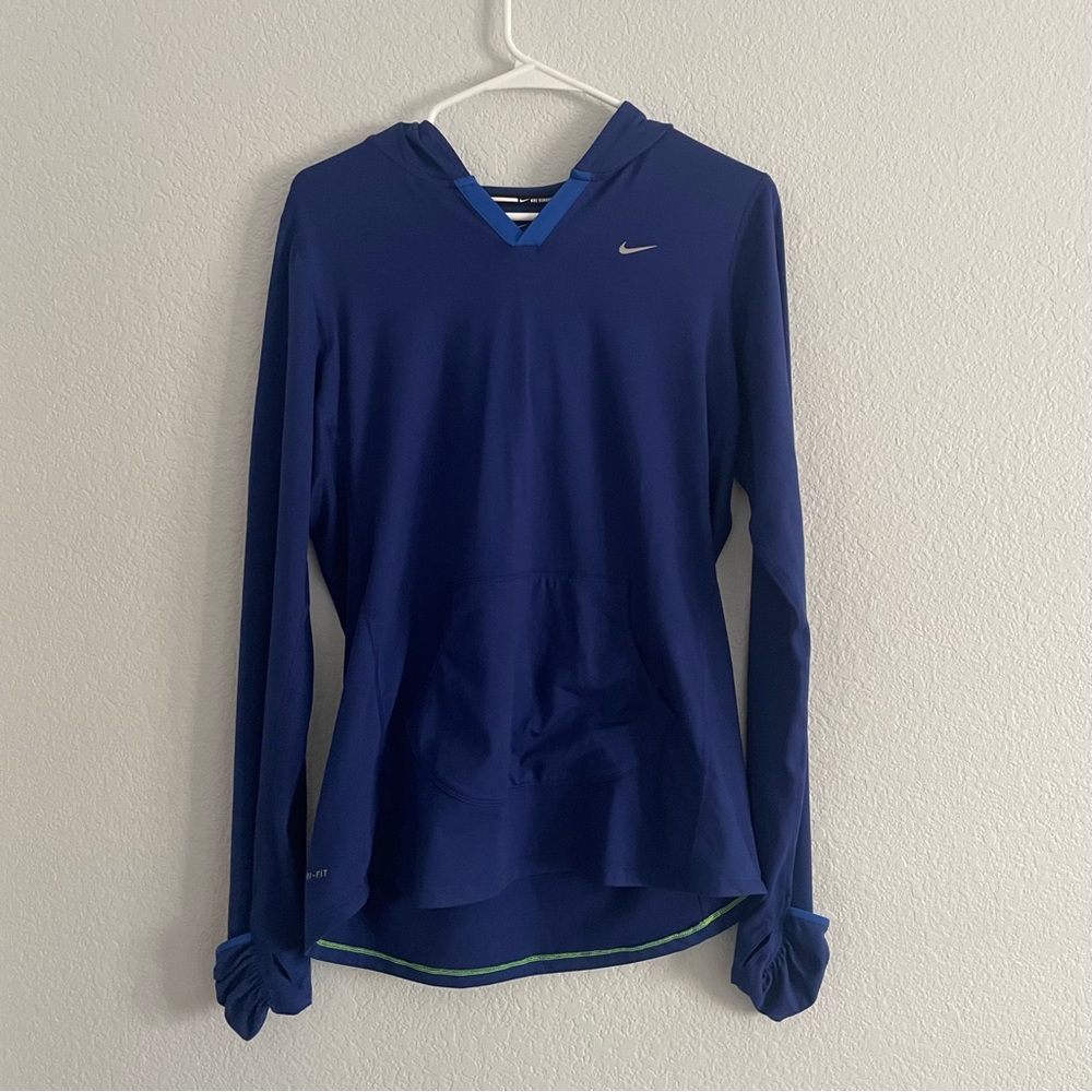 nike dri-fit royal blue hoodie
